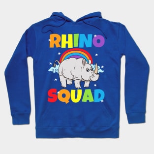 Rhino Squad Rhinoceros Hoodie